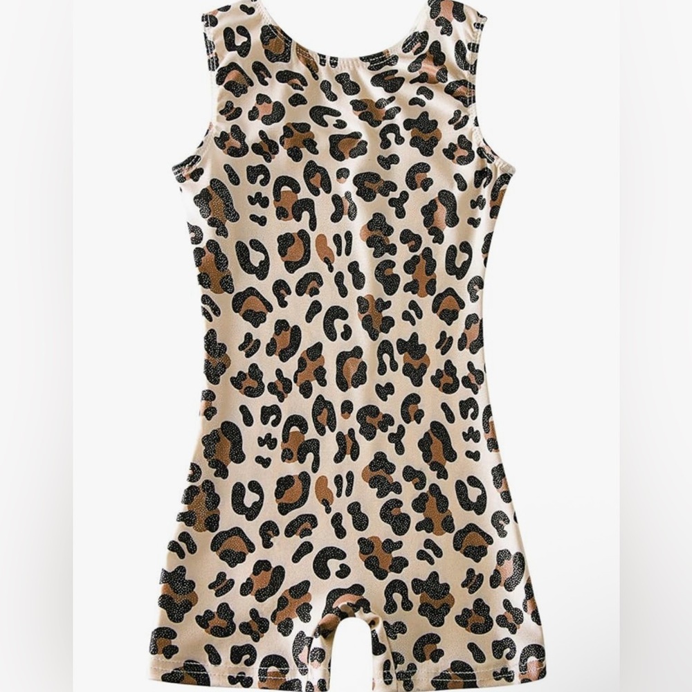 Girls Unitard - Gymnastics Leotard with Shorts Size 6/7